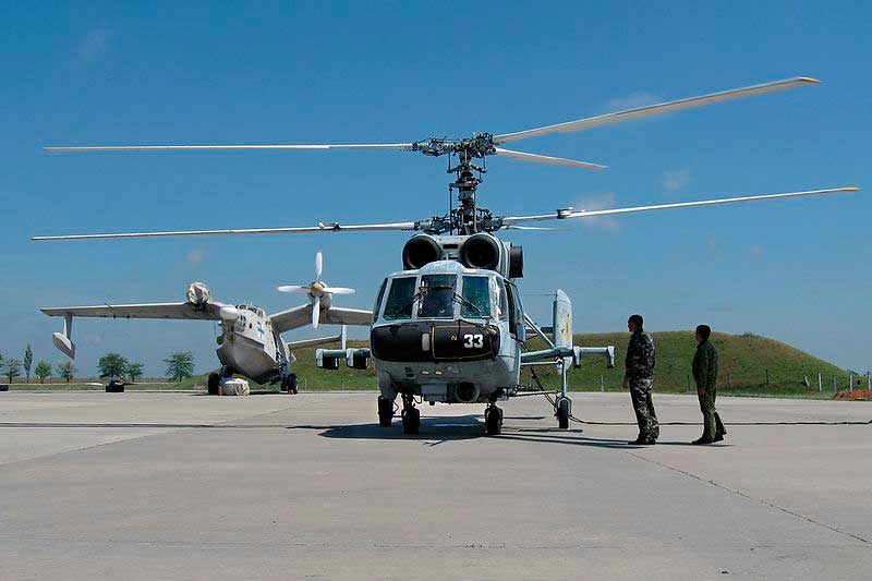 Ка-29 авиации ВМС Украины, авиабаза Новофёдоровка, 2010 год.