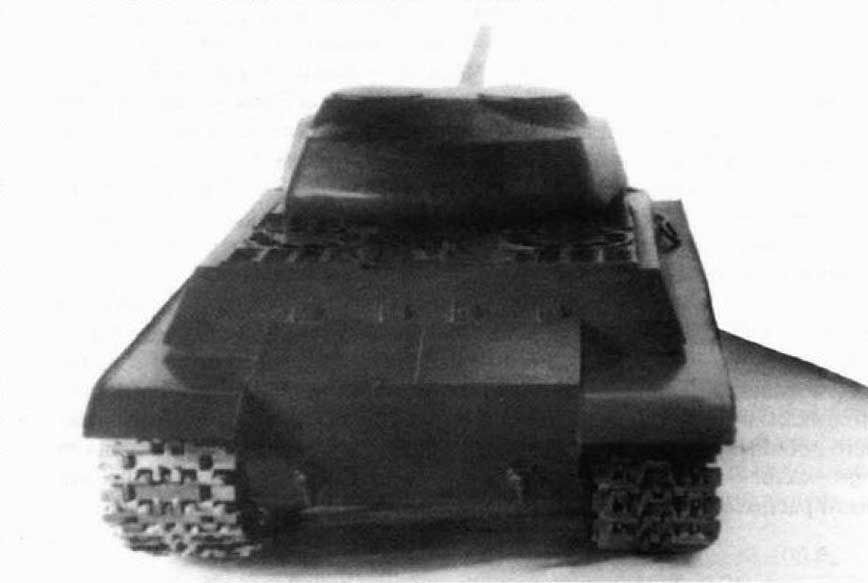 Модель танка «Объект 701» (вид сзади). Модель танка «Объект 701» (вид сзади).