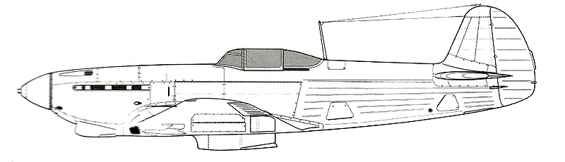 Чертеж самолёта Як-9М