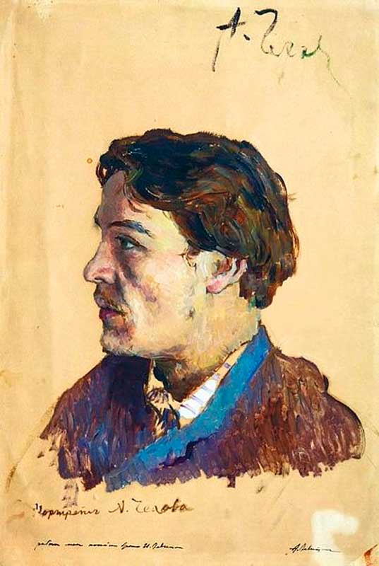 Исаак Левитан — Портрет А. П. Чехова (1885—1886) Исаак Левитан — Портрет А. П. Чехова (1885—1886)