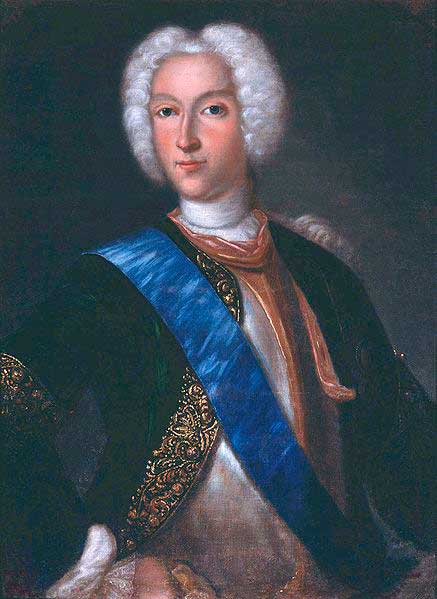 Портрет Петра II.
Худ. И. Ведекинд, 1730 Портрет Петра II.