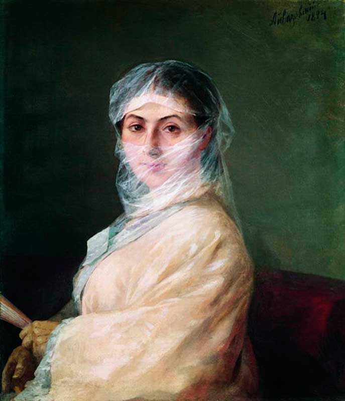 Анна Саркисова. И. К. Айвазовский, 1882.