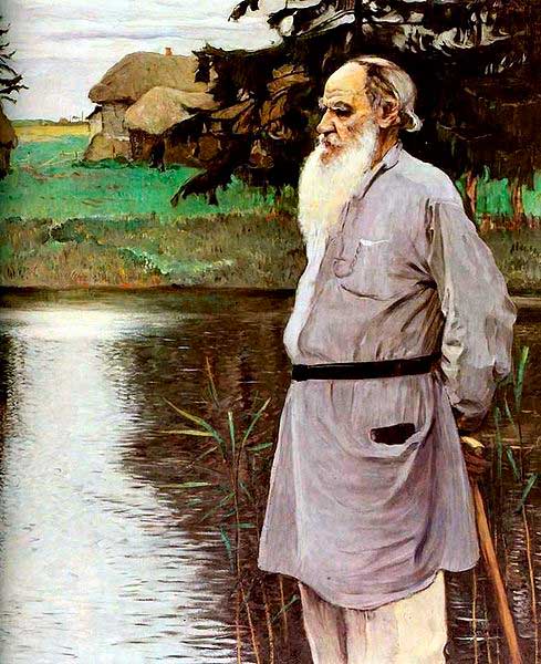 М. В. Нестеров. Л. Н. Толстой на берегу пруда в Ясной Поляне (1907). М. В. Нестеров. Л. Н. Толстой на берегу пруда в Ясной Поляне (1907).