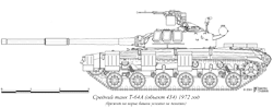 Средний танк Т-64А, 1972 год Средний танк Т-64А, 1972 год