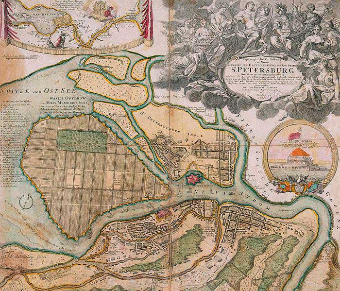 Генеральный план 1716—1717 годов, Доменико Трезини, 1716 Генеральный план 1716—1717 годов, Доменико Трезини, 1716