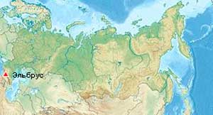 Карта Эльбруса