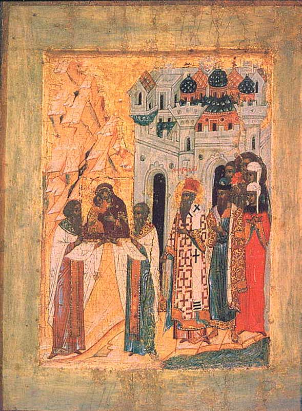&laquo;Сретение Владимирской иконы&raquo;. XV век