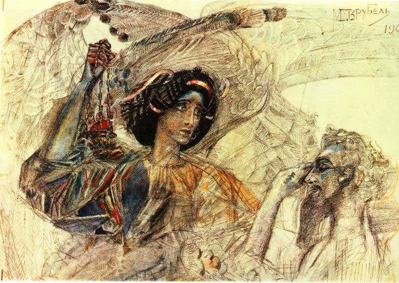 «Шестикрылый серафим» (М. А. Врубель, 1905 год) «Шестикрылый серафим» (М. А. Врубель, 1905 год)