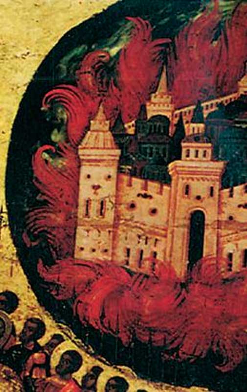 Пылающий город, отождествляемый с Казанью Пылающий город, отождествляемый с Казанью
