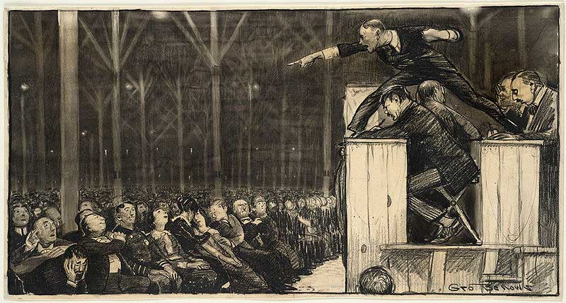 Американский проповедник Билли Сандей, 1915 Американский проповедник Билли Сандей, 1915
